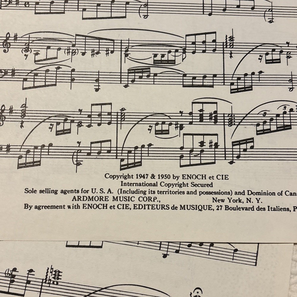 Autumn Leaves Piano Solo Sheet Music Joseph Kosma Ardmore Vintage - Picture 6 of 7